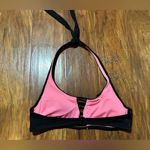 PINK Black Bikini Top S - Picture 3 of 5